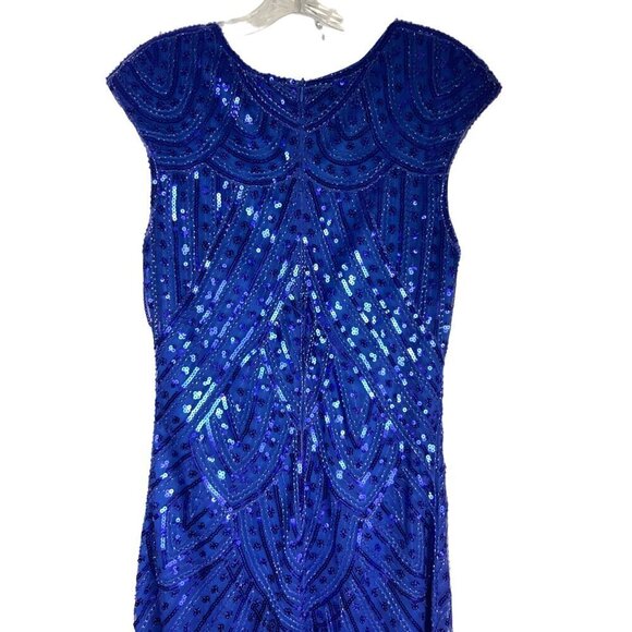 Fundaisy sequined long cocktail dress large - Picture 6 of 15